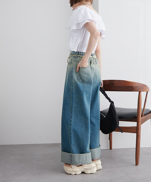 w closet(ダブルクローゼット)の「ギンガムカシュクールブラウス(シャツ/ブラウス・レディース・レッド/オフホワイト/ブラック・FREE)」の14枚目の写真