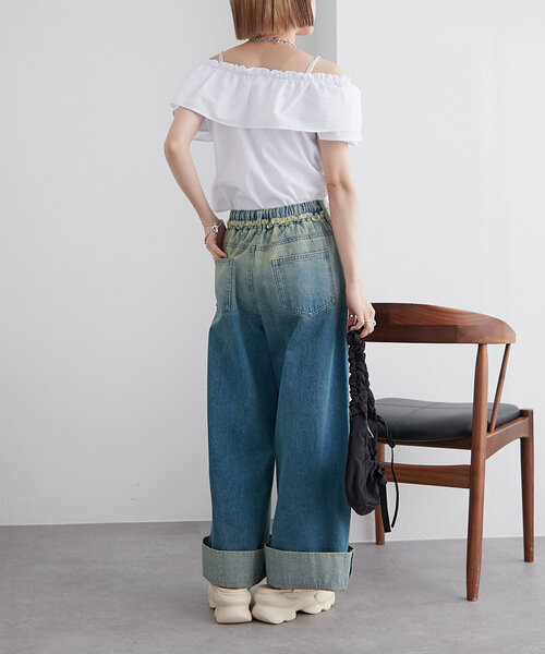 w closet(ダブルクローゼット)の「ギンガムカシュクールブラウス(シャツ/ブラウス・レディース・レッド/オフホワイト/ブラック・FREE)」の15枚目の写真