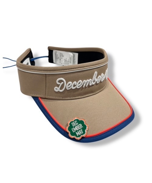 December May バイザー ベージュ ディセンバーメイ ゴルフ バイザー