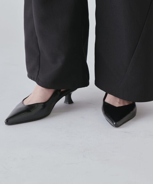 Lui's(ルイス)の「シンプルバックストラップミュール(パンプス・レディース・ピンク/ブラック・23.5/24.5)」の22枚目の写真