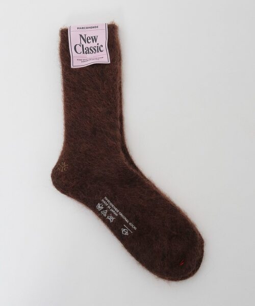martinique（マルティニーク）の「【MARCOMONDE/マルコモンド】mohair socks for women（一部別注カラー）（ソックス/靴下・レディース・ネイビー/ホワイト/ダークブラウン・FREE）」の3枚目の写真