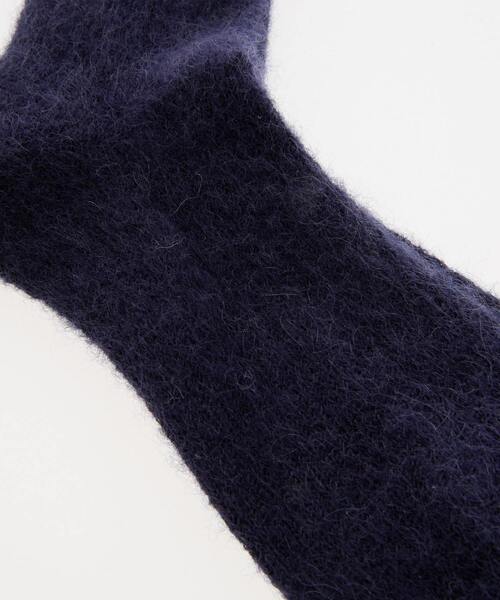 martinique（マルティニーク）の「【MARCOMONDE/マルコモンド】mohair socks for women（一部別注カラー）（ソックス/靴下・レディース・ネイビー/ホワイト/ダークブラウン・FREE）」の4枚目の写真
