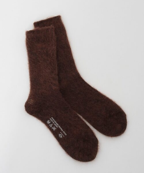 martinique（マルティニーク）の「【MARCOMONDE/マルコモンド】mohair socks for women（一部別注カラー）（ソックス/靴下・レディース・ネイビー/ホワイト/ダークブラウン・FREE）」の5枚目の写真