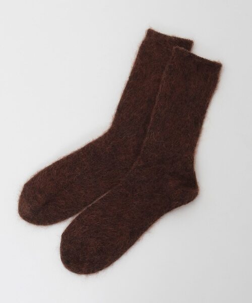 martinique（マルティニーク）の「【MARCOMONDE/マルコモンド】mohair socks for women（一部別注カラー）（ソックス/靴下・レディース・ネイビー/ホワイト/ダークブラウン・FREE）」の6枚目の写真