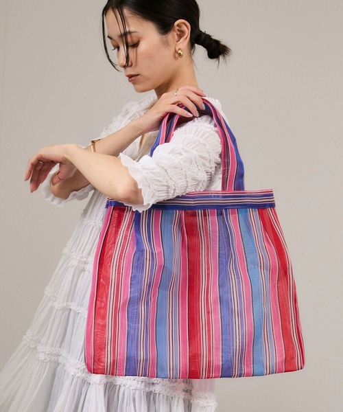 NKNITノベルティbag非売品新品未使用イエローdodoストライプ Diminutivo（ディミヌティーボ）】メッシュトートバッグ