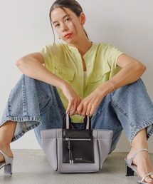 BAYFLOW | [500mlペットボトルも入る]ポケット付きボンディングショルダー(ショルダーバッグ)