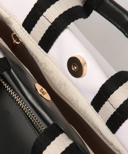 BAYFLOW（ベイフロー）の「[500mlペットボトルも入る]ポケット付きボンディングショルダー（ショルダーバッグ・レディース・グレー/ホワイト/ライトブルー/ブラック/イエロー・FREE）」の16枚目の写真