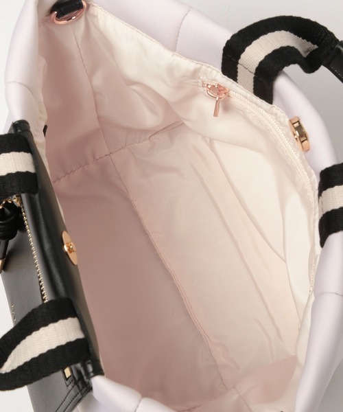 BAYFLOW（ベイフロー）の「[500mlペットボトルも入る]ポケット付きボンディングショルダー（ショルダーバッグ・レディース・グレー/ホワイト/ライトブルー/ブラック/イエロー・FREE）」の17枚目の写真