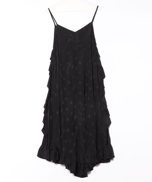 sara mallika(サラ マリカ)の「CITY COLOR FRILL CAMI DRESS(ワンピース・レディース・ブルー/ブラック・FREE)」の3枚目の写真