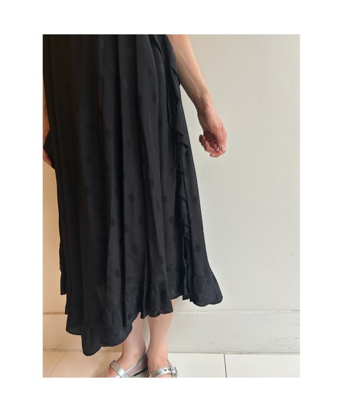 sara mallika(サラ マリカ)の「CITY COLOR FRILL CAMI DRESS(ワンピース・レディース・ブルー/ブラック・FREE)」の5枚目の写真