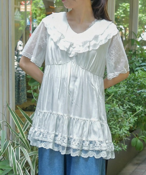 axes femme（アクシーズファム）の「編み上げオフタートルチュニ