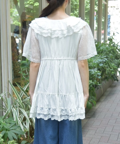 axes femme（アクシーズファム）の「ボリュームフリルチュニック