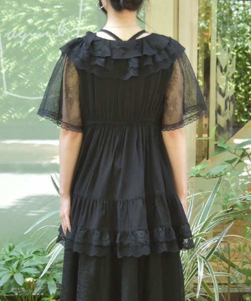 axes femme（アクシーズファム）の「ボリュームフリルチュニック（チュニック・レディース・ホワイト/ブラック・FREE）」の14枚目の写真