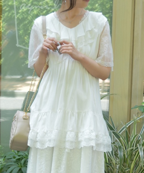 axes femme（アクシーズファム）の「ボリュームフリルチュニック