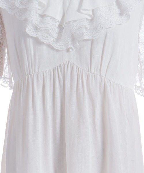 axes femme（アクシーズファム）の「ボリュームフリルチュニック（チュニック・レディース・ホワイト/ブラック・FREE）」の9枚目の写真