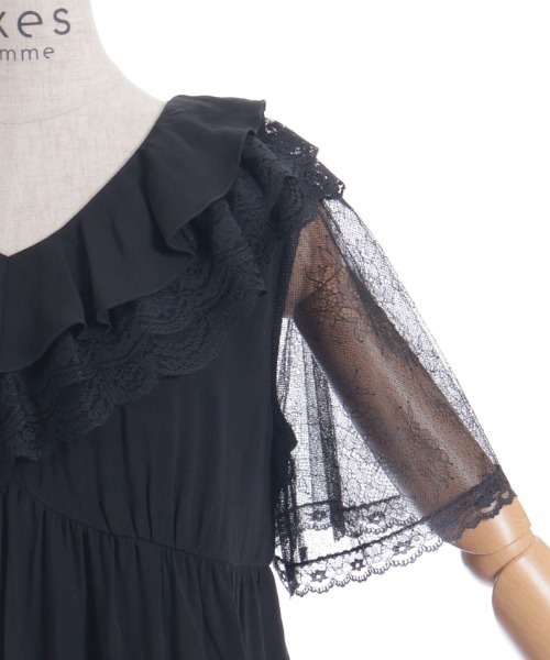 axes femme（アクシーズファム）の「ボリュームフリルチュニック（チュニック・レディース・ホワイト/ブラック・FREE）」の7枚目の写真