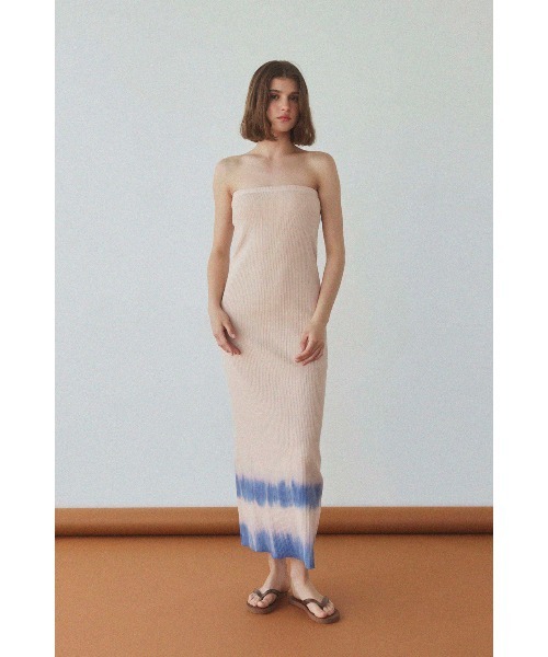 alexia stam ワンピース セール】Rib Bare Top Dress /ベアトップワンピース(ワンピース