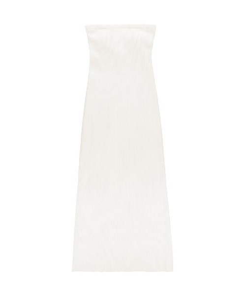 セール】Rib Bare Top Dress /ベアトップワンピース（ワンピース
