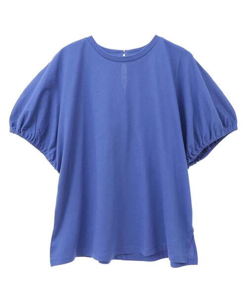 LOGEMENT DE CLAIRE(ロジュモンドクレール)の「ギャザースリーブプルオーバー(Tシャツ/カットソー・レディース・ブラック/オフホワイト/ブルー・FREE)」の13枚目の写真