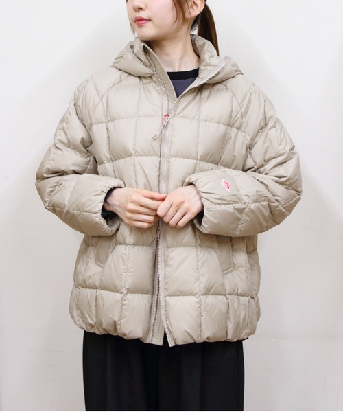 DANTON(ダントン)の「DANTON/ダントン ダウンフーデッドジャケット MIDDLE DOWN HOODJACKET DT-A0567 NRP(ダウンジャケット/コート・レディース・グレー/ブラック/ライトベージュ・M)」の18枚目の写真