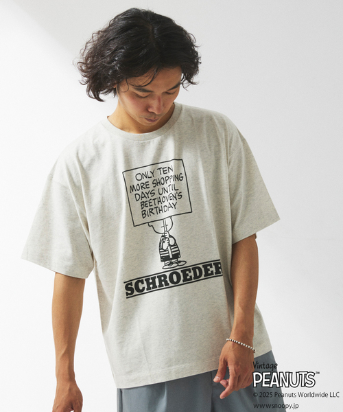 Vintage PEANUTS（ビンテージピーナッツ）の「PEANUTS×SPORTS WEAR by relume 別注 プリント Tシャツ（Tシャツ/カットソー・メンズ・グレー/レッド/アイボリー/ブルー系その他・MEDIUM/LARGE/X-LARGE）」の16枚目の写真