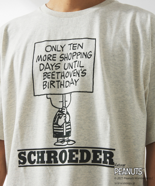 Vintage PEANUTS（ビンテージピーナッツ）の「PEANUTS×SPORTS WEAR by relume 別注 プリント Tシャツ（Tシャツ/カットソー・メンズ・グレー/レッド/アイボリー/ブルー系その他・MEDIUM/LARGE/X-LARGE）」の14枚目の写真