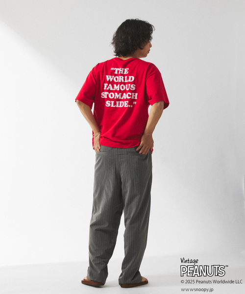 Vintage PEANUTS（ビンテージピーナッツ）の「PEANUTS×SPORTS WEAR by relume 別注 プリント Tシャツ（Tシャツ/カットソー・メンズ・グレー/レッド/アイボリー/ブルー系その他・MEDIUM/LARGE/X-LARGE）」の9枚目の写真