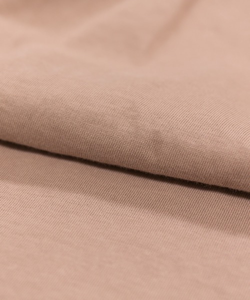 RCD(アールシーディー)の「バックダブル半袖プルオーバー(Tシャツ/カットソー・レディース・ホワイト/ブラック/ライトブラウン/ピンクベージュ・M-L/LL~3L/4L~5L)」の14枚目の写真