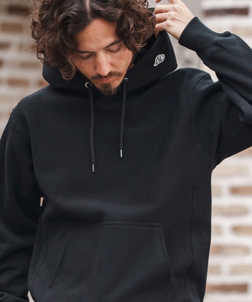 1minute 1second(ワンミニットワンセカンド)の「mpa3853-12oz heavy weight hoody with logo print パーカー(パーカー・メンズ・ホワイト/ブラック/アッシュ・S/M/L/XL)」の10枚目の写真