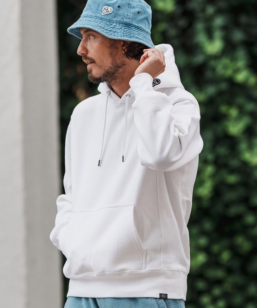 1minute 1second(ワンミニットワンセカンド)の「mpa3853-12oz heavy weight hoody with logo print パーカー(パーカー・メンズ・ホワイト/ブラック/アッシュ・S/M/L/XL)」の16枚目の写真