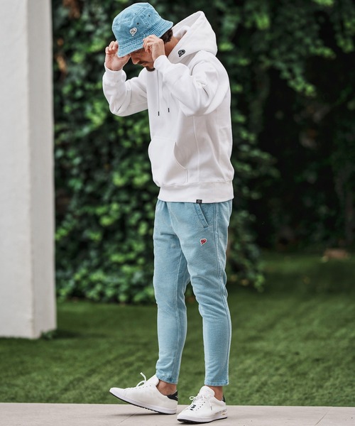 1minute 1second(ワンミニットワンセカンド)の「mpa3853-12oz heavy weight hoody with logo print パーカー(パーカー・メンズ・ホワイト/ブラック/アッシュ・S/M/L/XL)」の19枚目の写真