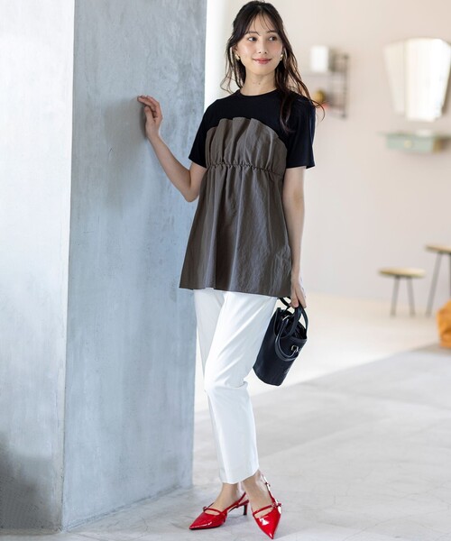 ANY SIS(エニィスィス)の「【洗える】ビスチェコンビ Tシャツ(Tシャツ/カットソー・レディース・ブラック系/ホワイト系・MEDIUM)」の12枚目の写真
