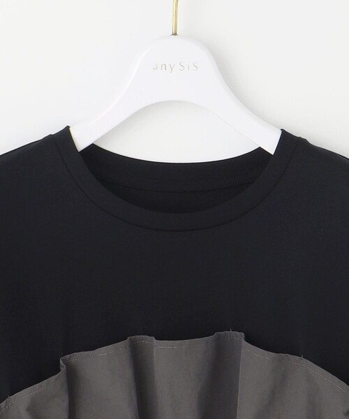 ANY SIS(エニィスィス)の「【洗える】ビスチェコンビ Tシャツ(Tシャツ/カットソー・レディース・ブラック系/ホワイト系・MEDIUM)」の7枚目の写真