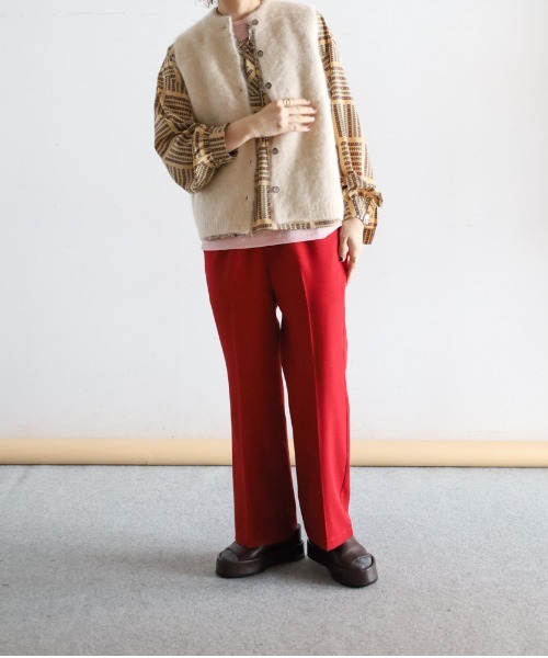 アルパカシャギー ハイネックベスト（ベスト）｜NOMBRE IMPAIR