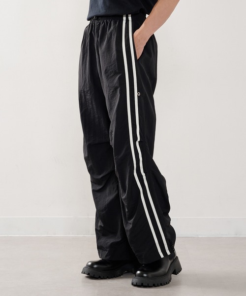 HAUS(ハウス)の「【HAUS】バレルレッグナイロントラック ABS22172(その他パンツ・メンズ・グレー/ブラック・L/M)」の8枚目の写真