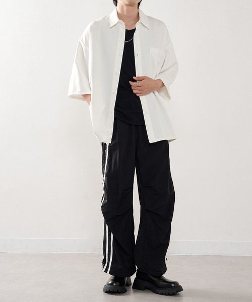 HAUS(ハウス)の「【HAUS】バレルレッグナイロントラック ABS22172(その他パンツ・メンズ・グレー/ブラック・L/M)」の9枚目の写真