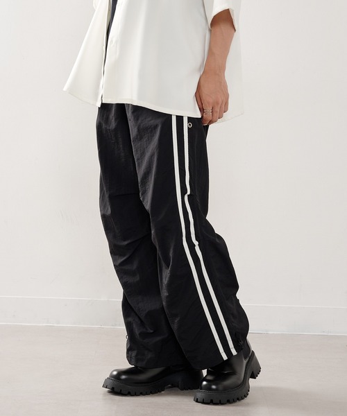 HAUS(ハウス)の「【HAUS】バレルレッグナイロントラック ABS22172(その他パンツ・メンズ・グレー/ブラック・L/M)」の5枚目の写真