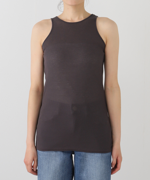 journal standard L'essage(ジャーナルスタンダードレサージュ)の「ツインタンクトップ(Tシャツ/カットソー・レディース・ライトグレー/ブラック・FREE)」の8枚目の写真