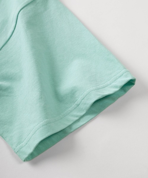 make a ray!（メイク ア レイ！）の「【84】ハートワンポイントロゴ メッセージ刺繍 半袖Tシャツ/メンズ/レディース（Tシャツ/カットソー・メンズ・ホワイト/ライトグリーン/ホワイト系その他/イエロー/ネイビー/ブラック・M/L）」の11枚目の写真