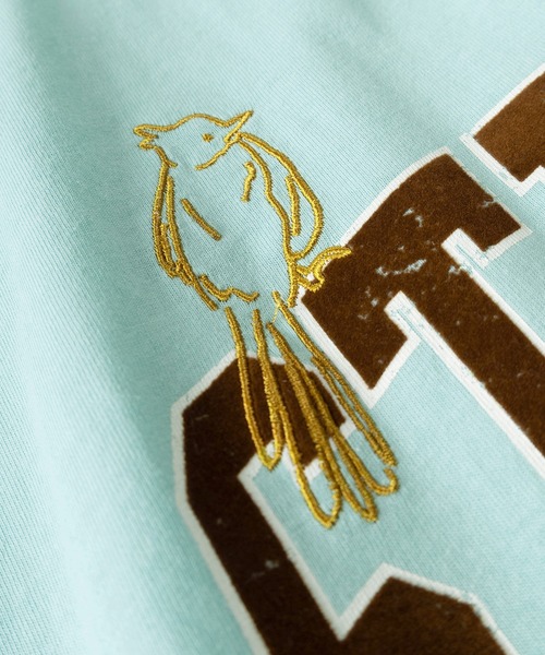 make a ray!（メイク ア レイ！）の「【84】ハートワンポイントロゴ メッセージ刺繍 半袖Tシャツ/メンズ/レディース（Tシャツ/カットソー・メンズ・ホワイト/ライトグリーン/ホワイト系その他/イエロー/ネイビー/ブラック・M/L）」の9枚目の写真