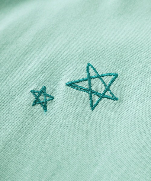 make a ray!（メイク ア レイ！）の「【84】ハートワンポイントロゴ メッセージ刺繍 半袖Tシャツ/メンズ/レディース（Tシャツ/カットソー・メンズ・ホワイト/ライトグリーン/ホワイト系その他/イエロー/ネイビー/ブラック・M/L）」の8枚目の写真