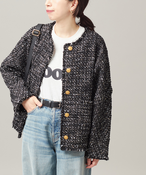 追加》【金子綾さん着用】GIOLICATWEED ドルマンジャケット