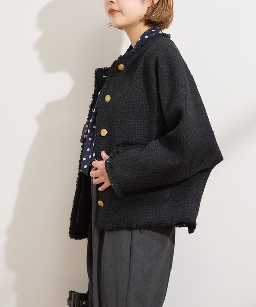 【2023SS】L'ESSAGE VISリネンドルマンジャケット 紺 2023SS】L'ESSAGE VISリネンドルマンジャケット 紺 2023SS】L'ESSAGE