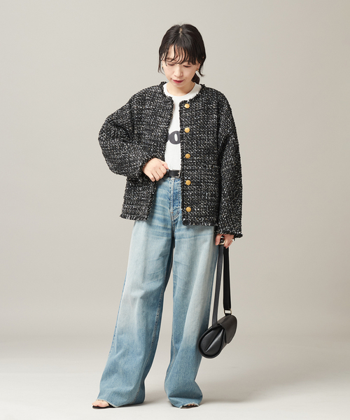 追加》【金子綾さん着用】GIOLICATWEED ドルマンジャケット（ノー