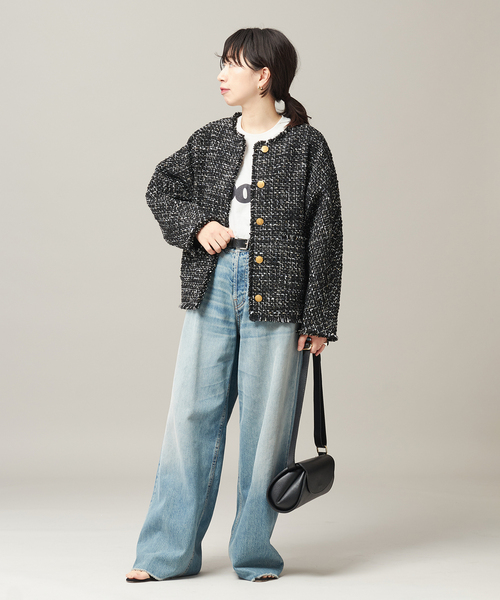 追加》【金子綾さん着用】GIOLICATWEED ドルマンジャケット（ノー