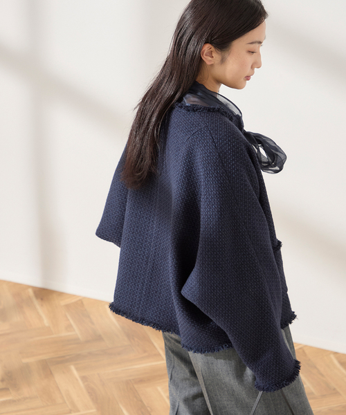 追加》【金子綾さん着用】GIOLICATWEED ドルマンジャケット（ノー