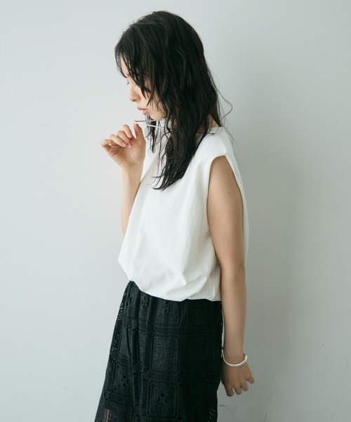 セール】モチーフ付き裾バルーンカットソー（Tシャツ/カットソー
