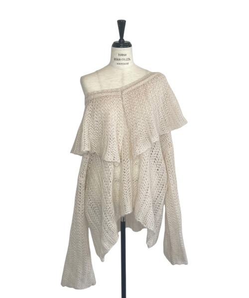 セール】frill collar crochet knit（ニット/セーター）｜HONEY MI