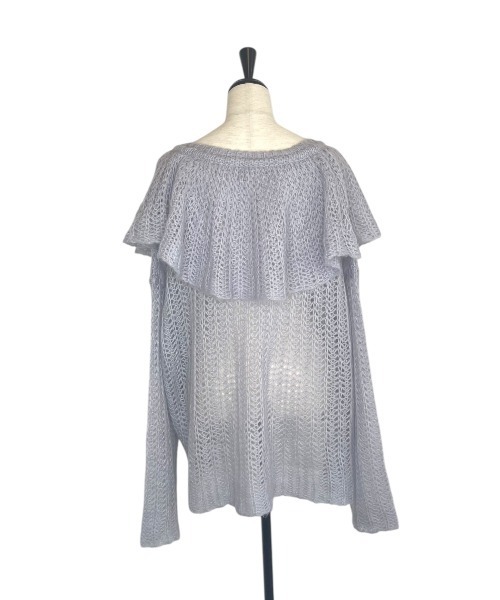 セール】frill collar crochet knit（ニット/セーター）｜HONEY MI