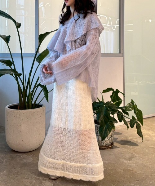 メルめる　mina perhonen honey bird レイヤーニット murmur ニットプルオーバー - minä perhonen